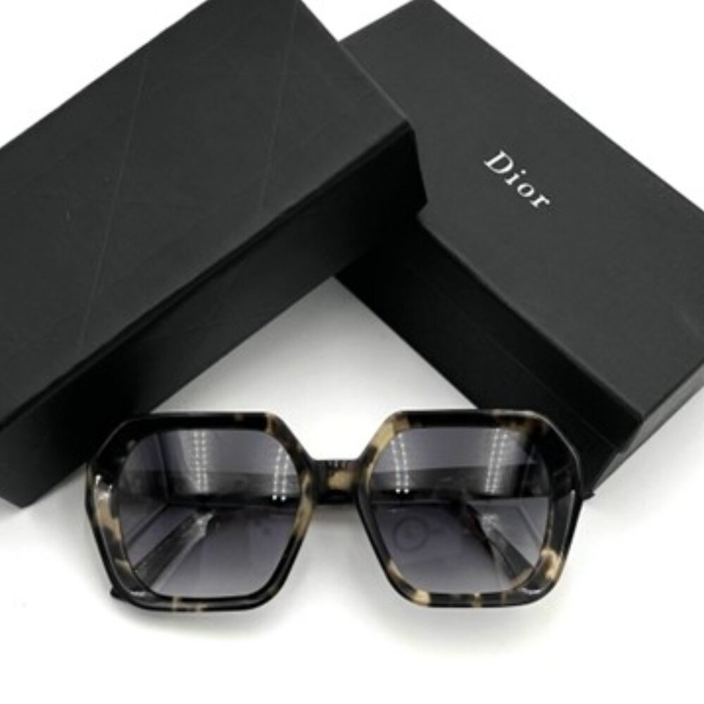 NIB-Christian Dior DiorMidnight Tortoise Sunglasses